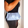 Minimalist Textured Clutch Bag - Blue
